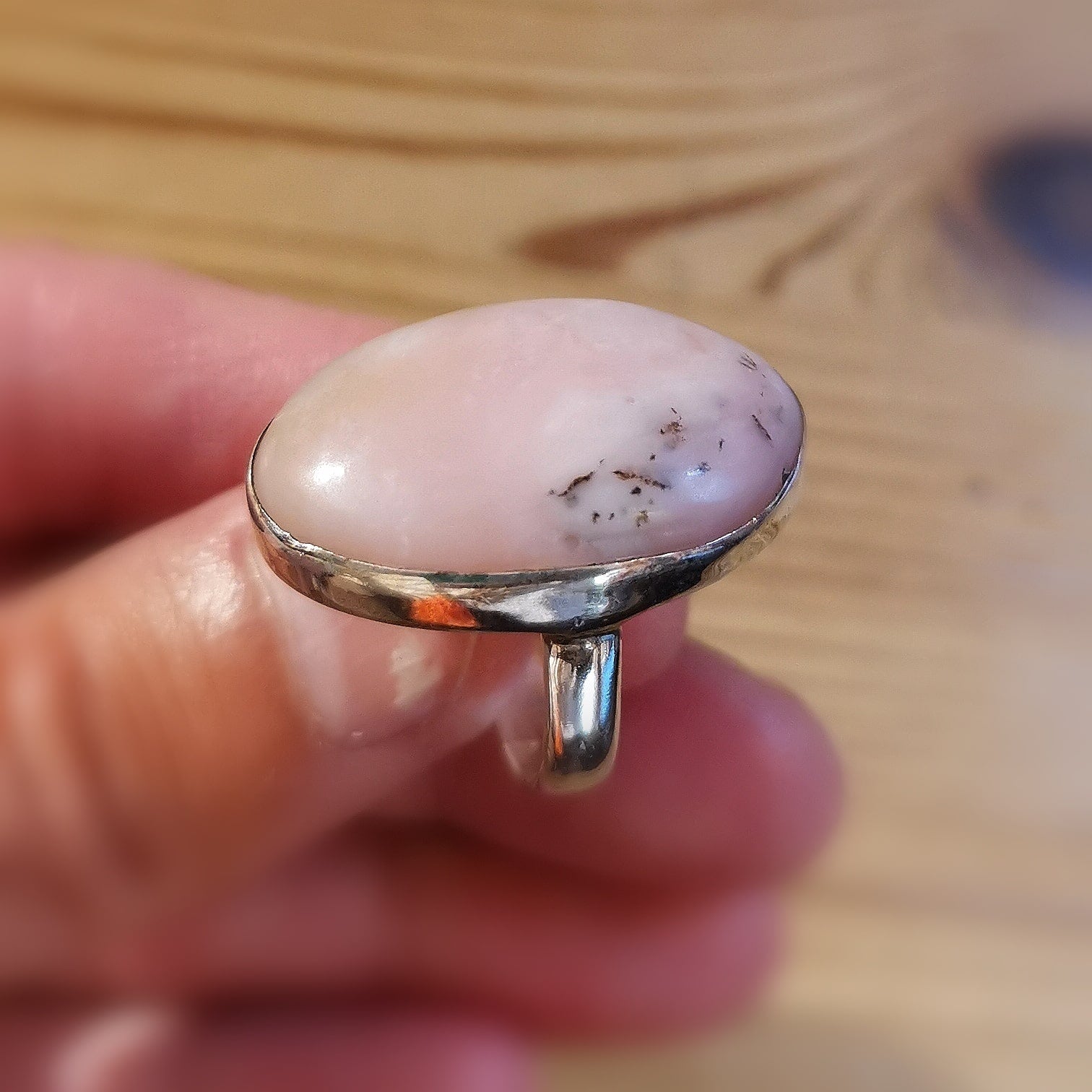 🌸 Rosa Opal Edelstein Ring – geweiht für Lebensfreude, Sinnlichkeit & innere Heilung