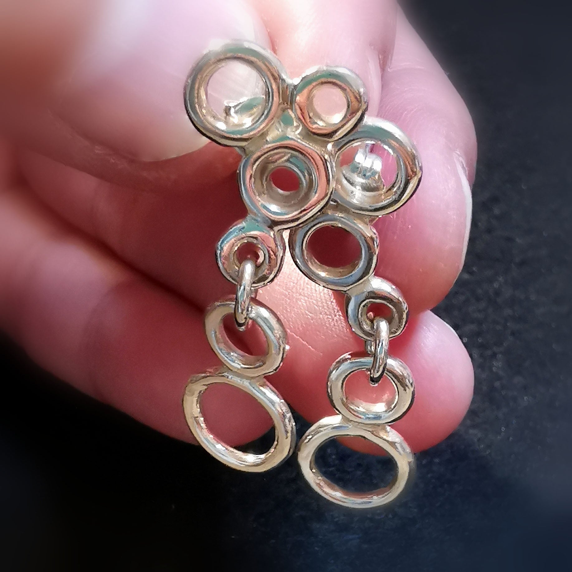 Design Ohrringe Ohrhänger Ohrschmuck Sterlingsilber - Leichtigkeit
