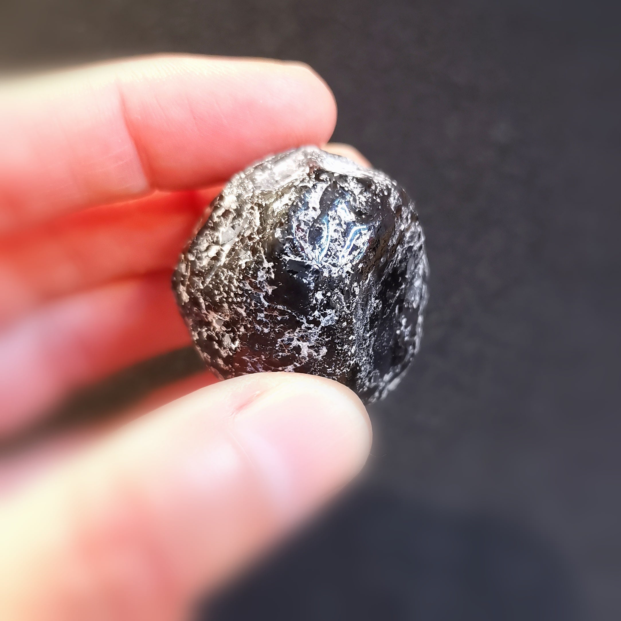 ✨ Apachenträne Rauch Obsidian – Meditationsstein XL, geweiht – Schutz & neue Kraft ✨