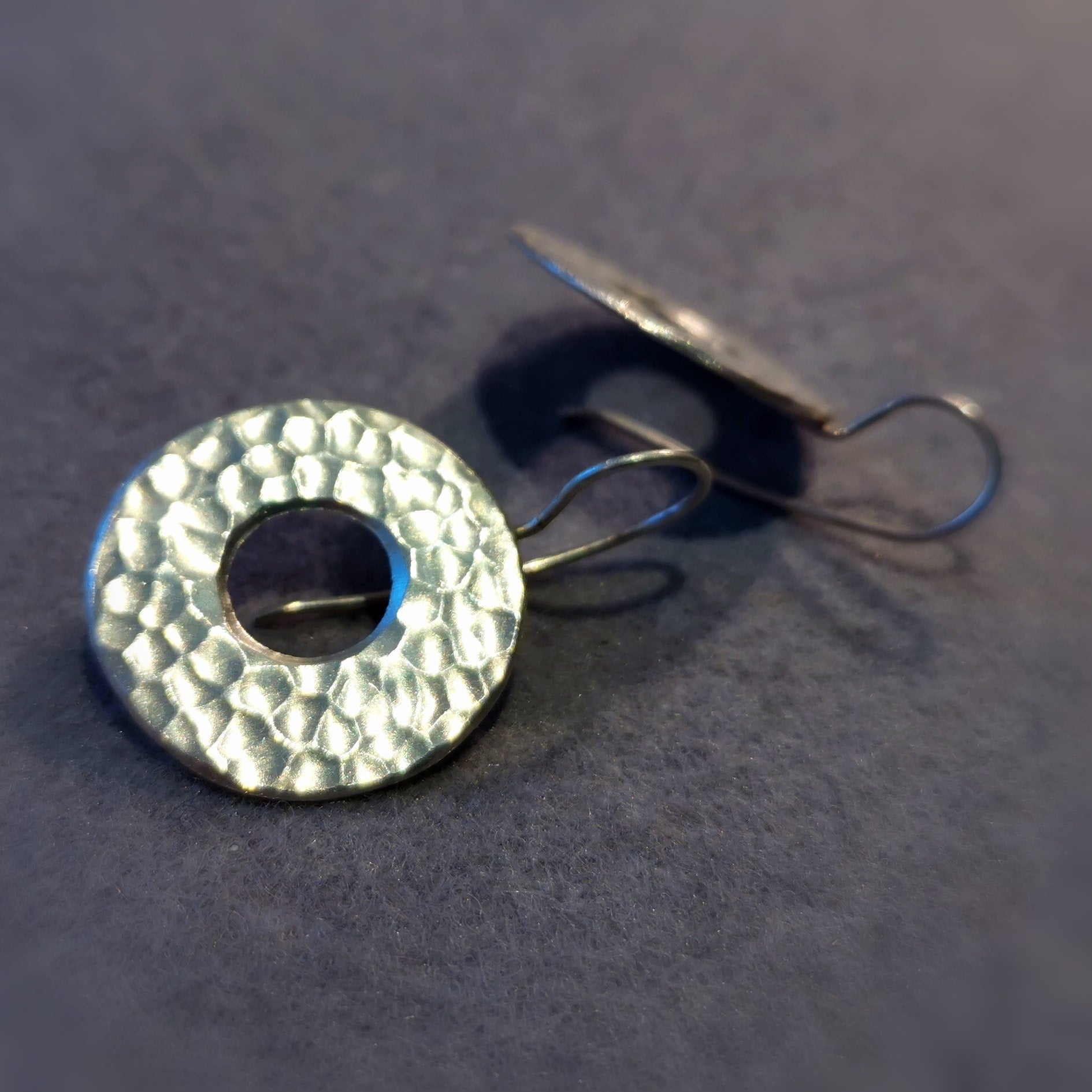 Sterlingsilber Design Ohrringe, Lebenskreis Karma Schmuck - Schutz & Lebensglück