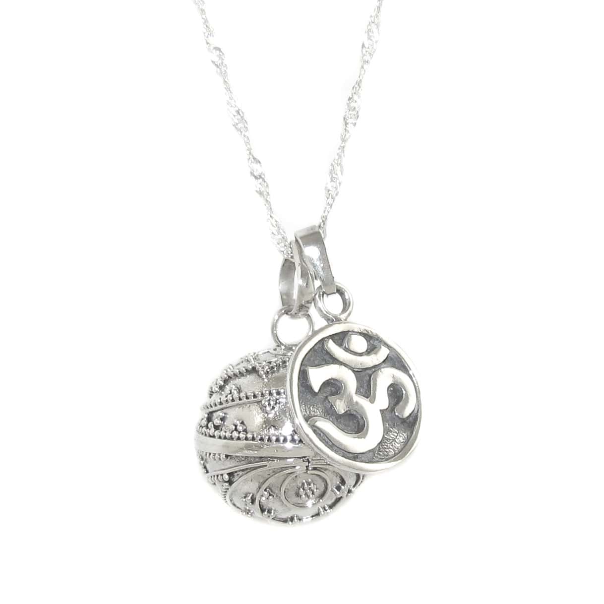 Engelsrufer Planet Sound Ball OM Karma Chain Set – Consecrated for Crown Chakra, Freedom &amp; Peace